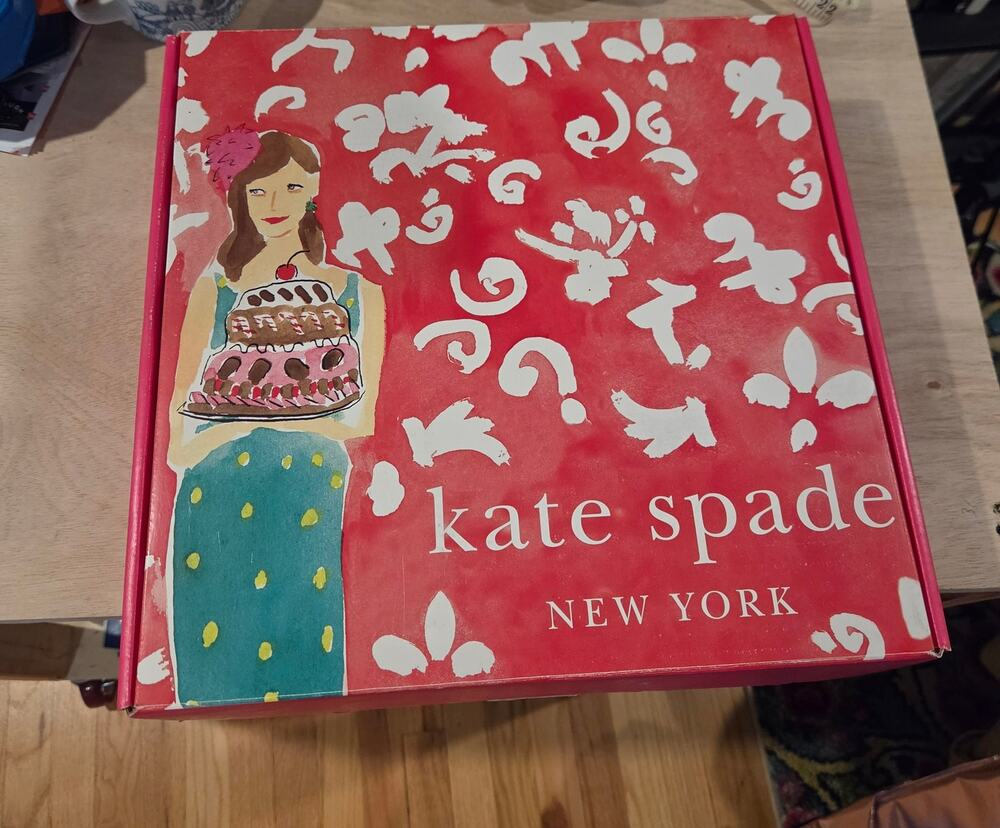 Kate Spade Just Desserts Cake Pedestal /Plate/Stand x Lenox by Bella Foster NIB
